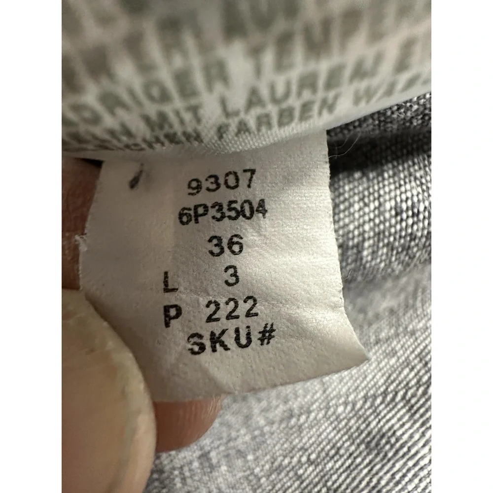 VTG Nautica Jeans Company Jeans Mens 36x32‎ Gray Denim Straight Leg Paint Marks